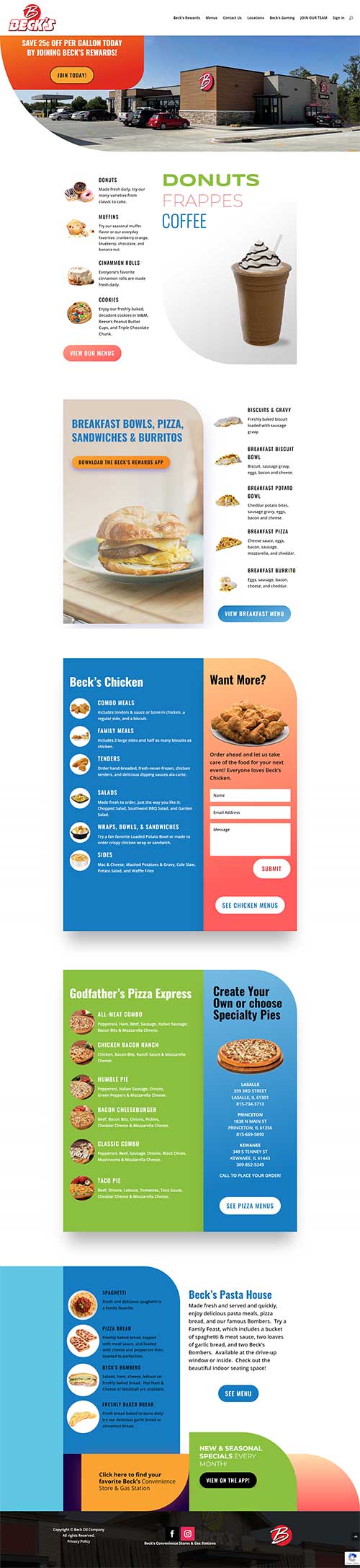 Website Redesign for Go to Becks!