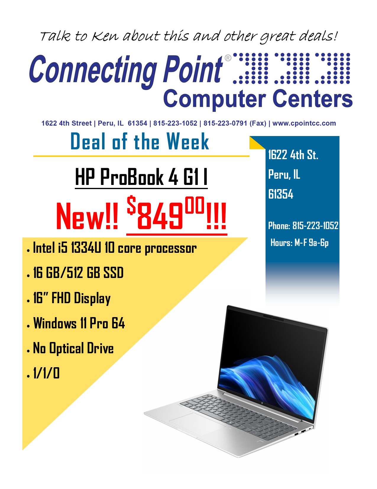 POTW 10-13-25 HP ProBook 4 G11