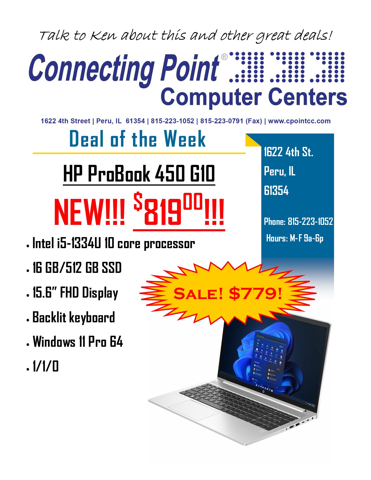 POTW 11-3-25 HP ProBook 450 G10