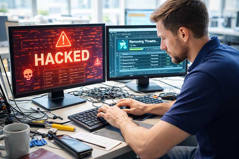 customer feedback computer hacked