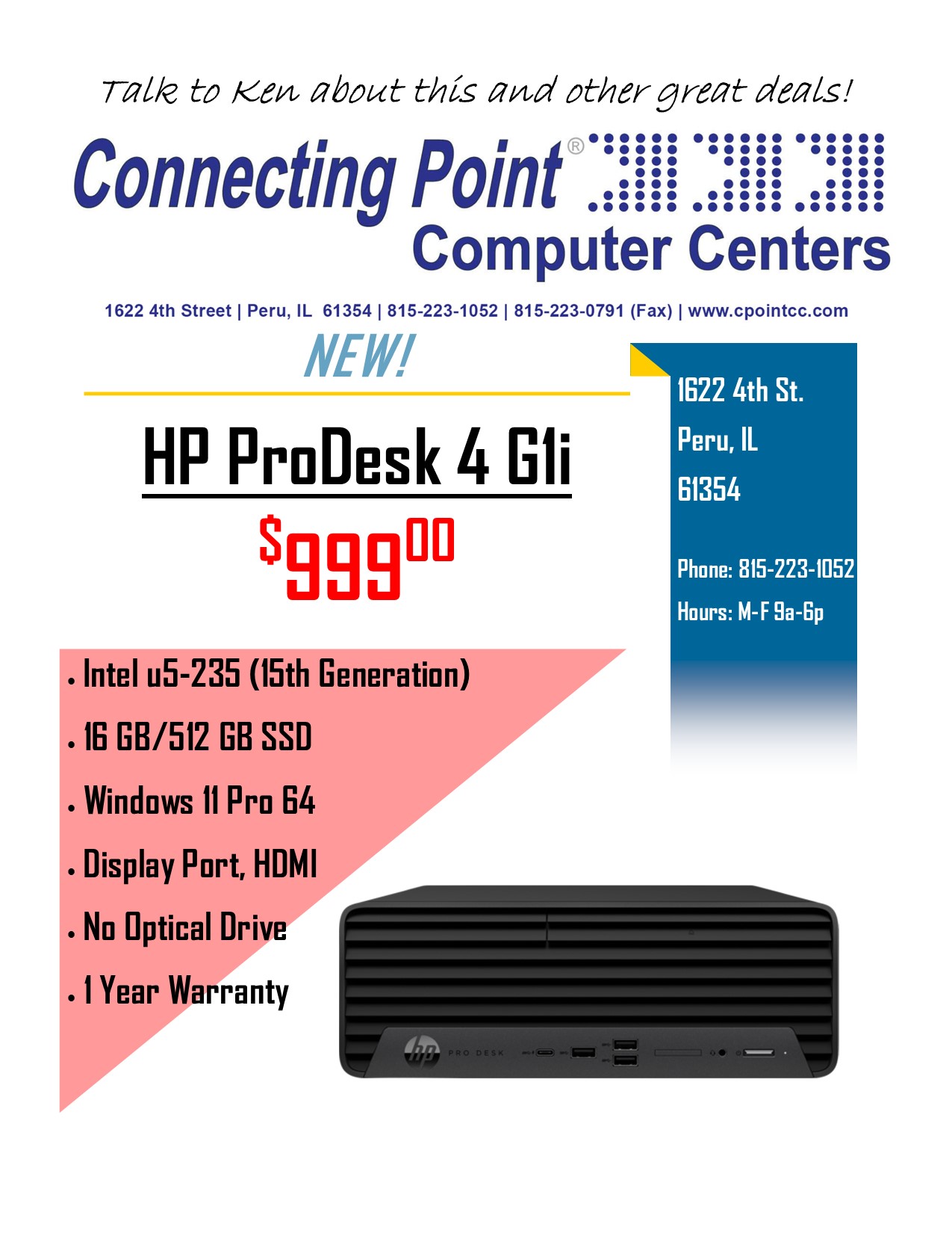 POTW 1-26-26: HP ProDesk 4 G1i — Powerful Performance for Just $999