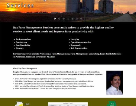 Ray Farm Real Estate Website ReDesign, Princeton, IL 