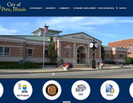 City of Peru Government Website Design, Peru, IL 