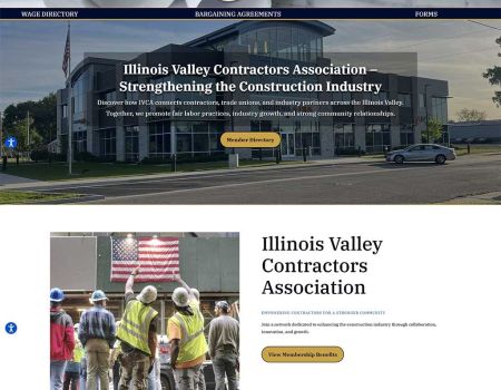 Website Redesign Illinois Valley Contractors Association