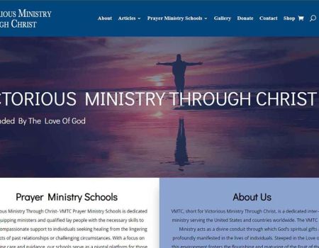 Victorious Ministry Through Christ Website Design, Hosting & Maintenance