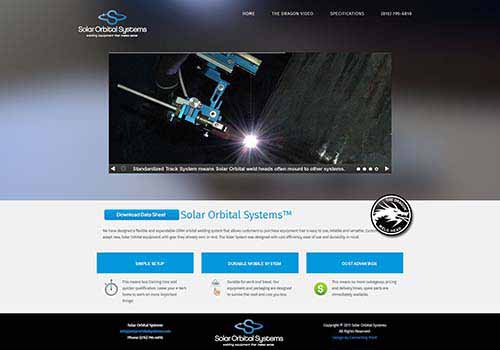 Solar Orbital Systems website redesign 2017