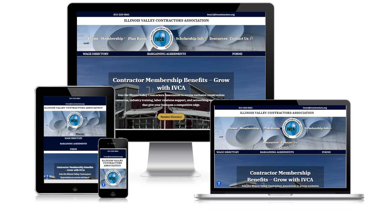 Website Redesign Illinois Valley Contractors Association