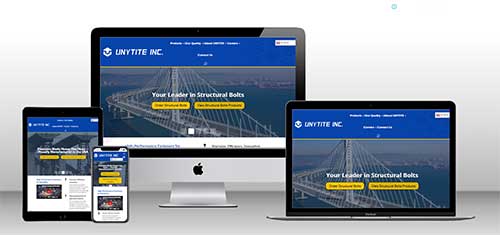 Unytite USA responsive website design