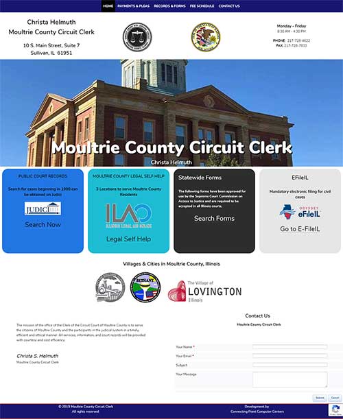 Moultrie County Circuit Clerk Website Design Project